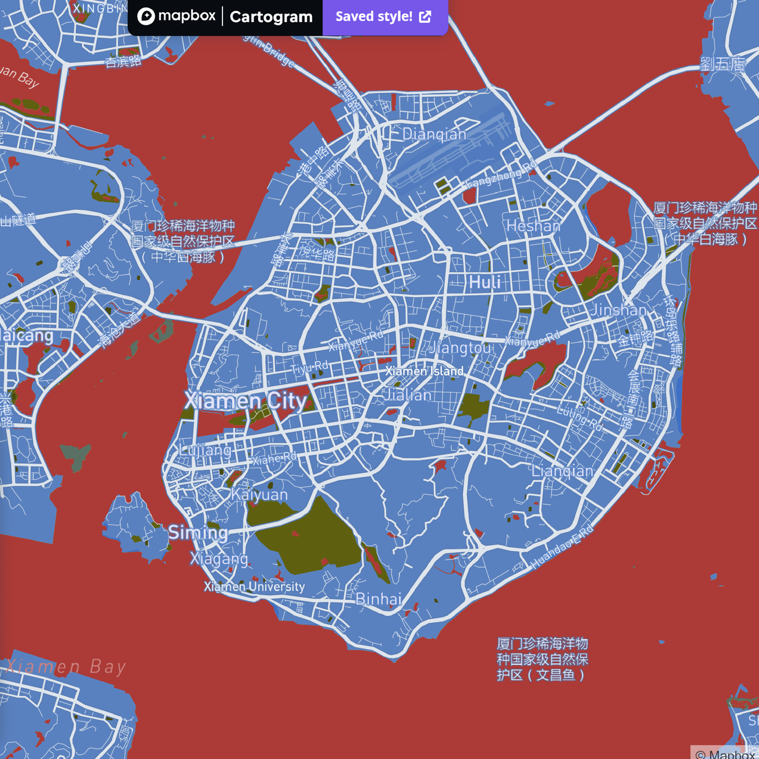 This is the island I used to live, and I tried the color of my primary school logo