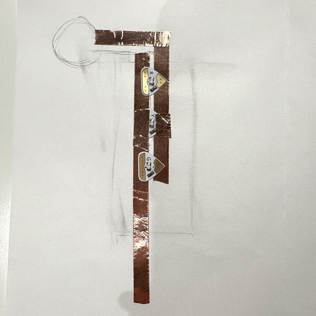 The left part of the back of the card has a complete positive 