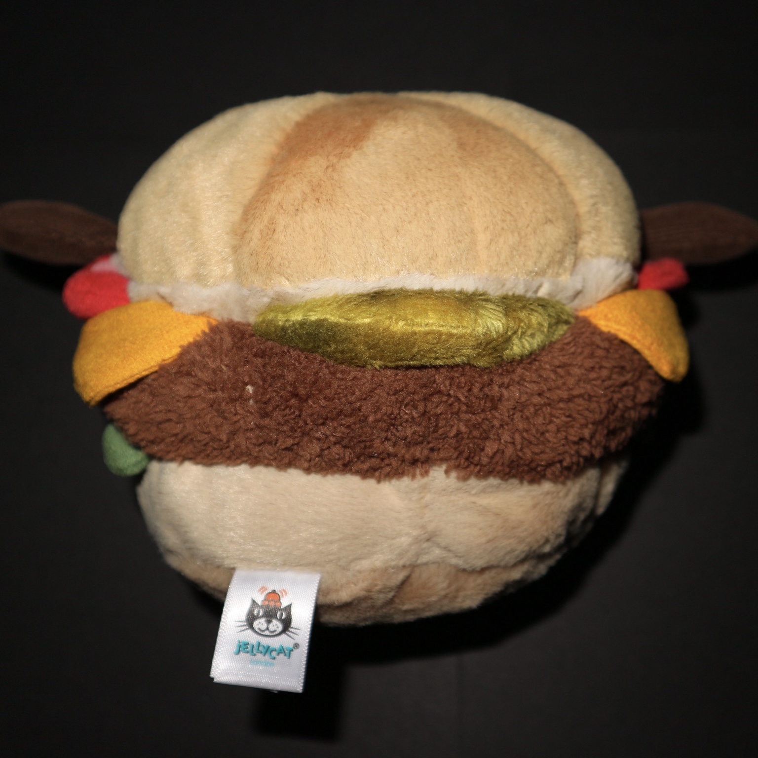 back view of a toy burger