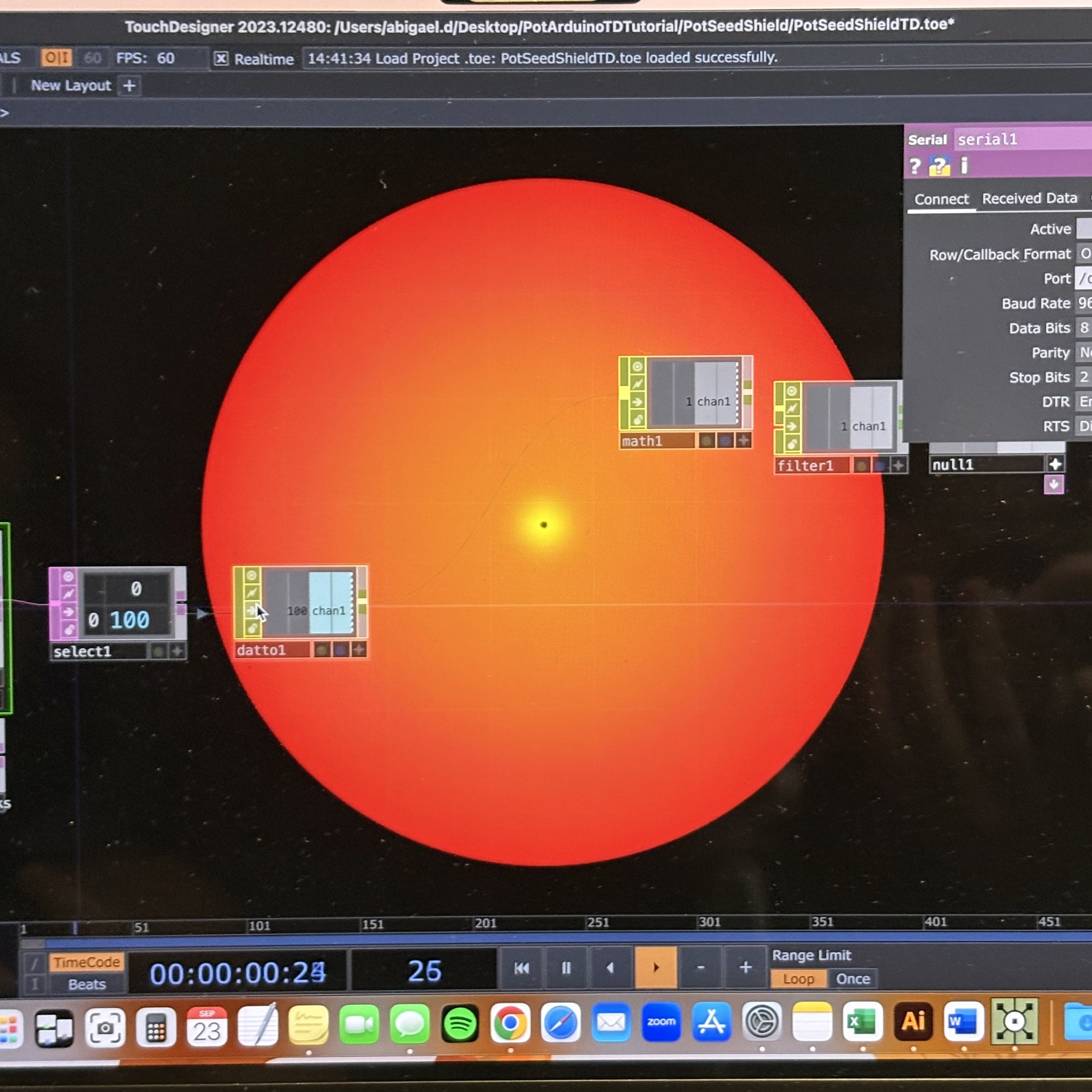 Created a visually 3D sphere.